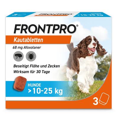 Frontpro 68 mg Kautabletten f.Hunde >10-25 kg 3 St