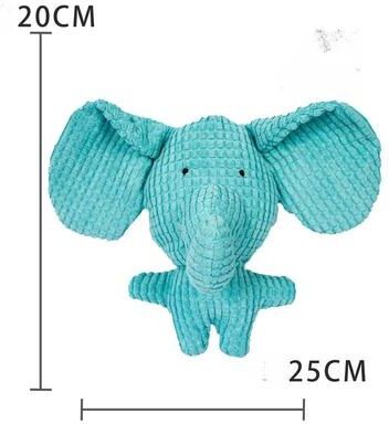 Inspire Select Plush Squeaky Dog & Cat Toy Soft Teething Chew Toy For Boredom Relief, Interactive Play & Puppy Training elephant
