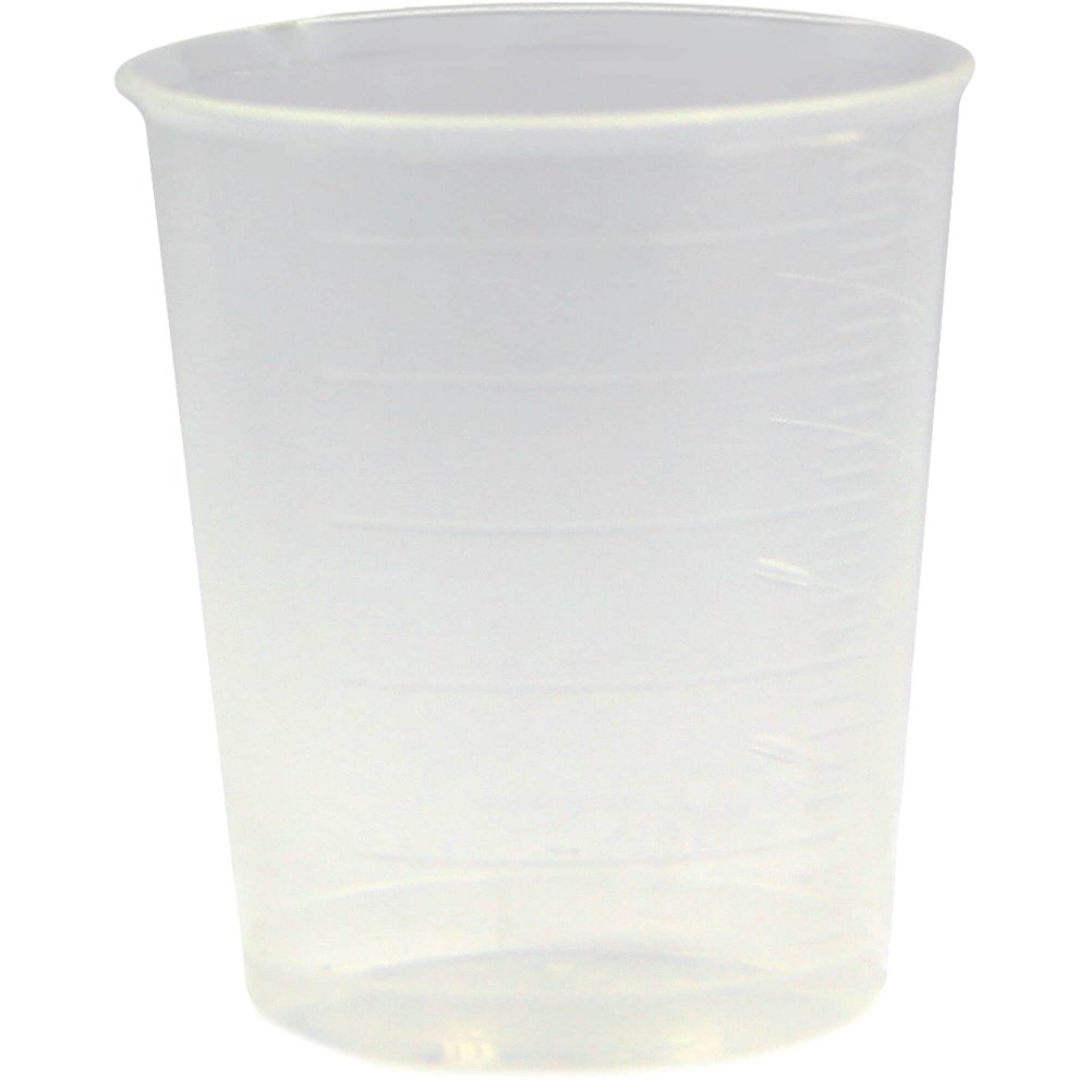 Careliv Produkte OHG Einnehmeglas Kunststoff 30ml transparent +deckel 02771575