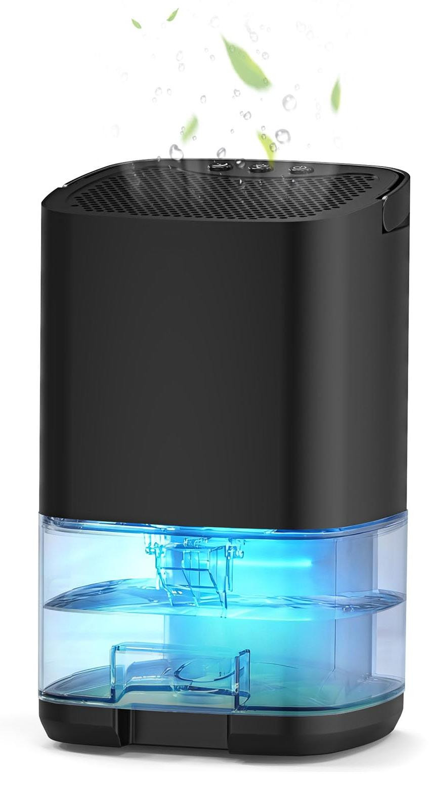 Selius Luchtontvochtiger Kleine Draagbare - 1000 ml - Zwart