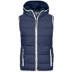 Damen Maritime Weste "JN1075" - XXL - navy/white