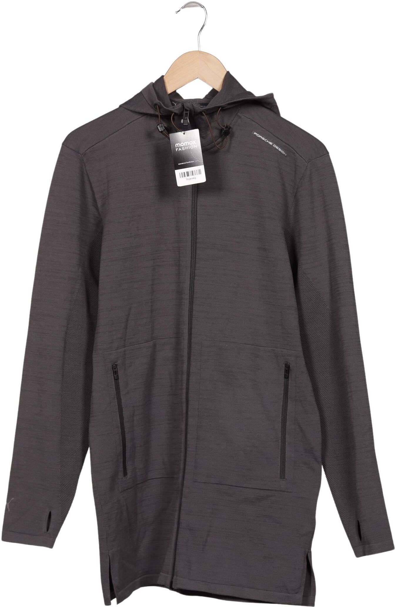 Porsche Design Herren Kapuzenpullover, Grau, Gr. S, Synthetik / Baumwolle - Second Hand