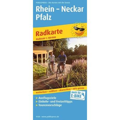 Publicpress Radkarte Rhein, Neckar, Pfalz 1:100.000, Sonstige von , KOMPASS Freytag & Berndt, 978-3-7473-0120-3