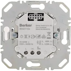 Berker Tastdimmer (R, L) 85421100 25-400 Watt, Schalter + Taster, Silber