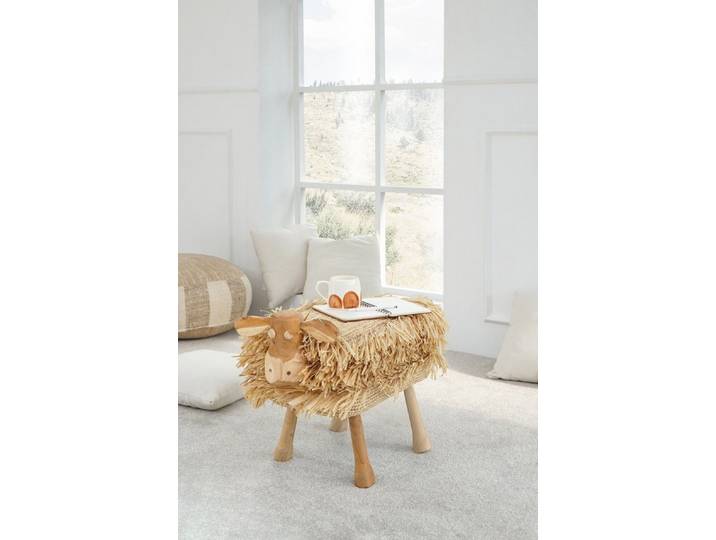 More2Home Sitzhocker, SCHAF-2, Teak, 35 x 66 cm