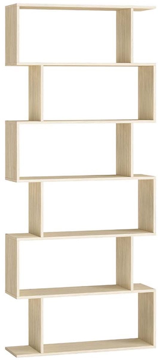 Boekenplank met 6 niveaus voor presentatie