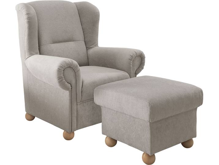 Polstergarnitur HOME AFFAIRE Torello , beige (taupe, taupe), Microfaser, gepolstert, Sitzmöbel-Sets, Polstergarnitur