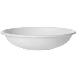 MONOUSO - Schüssel Zuckerrohr Bagasse Weiß 355ml (50 Stück)
