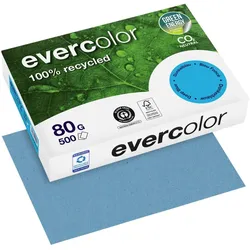 Clairefontaine Recyclingpapier Evercolor DIN A4 80 g/m2 dunkelblau