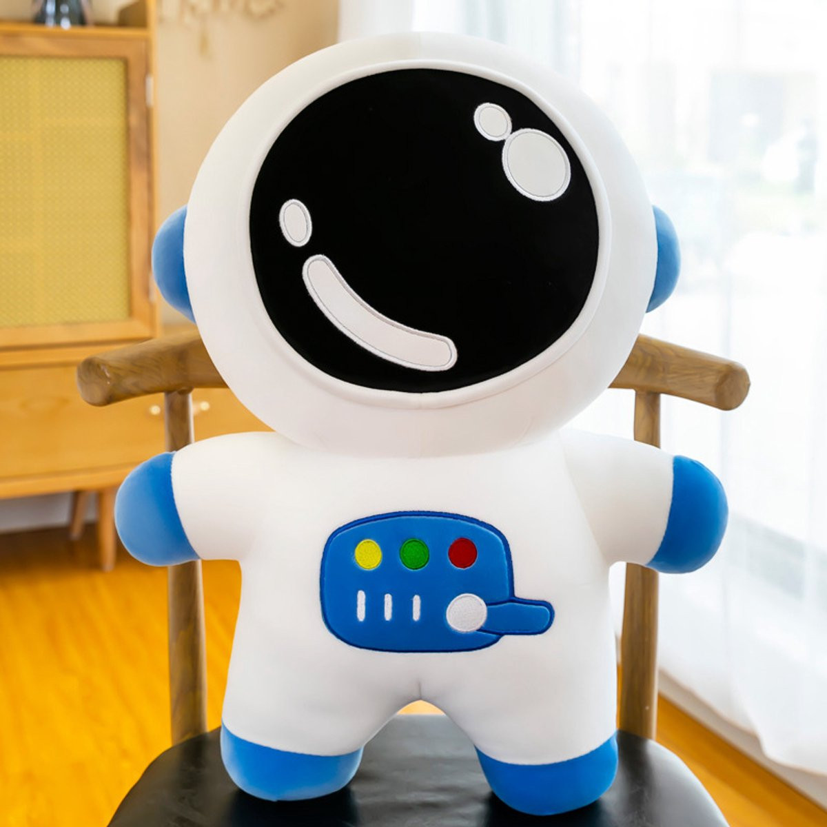 Astronaut knuffel en zwangerschapskussen met bijbehorende slapende pop, 50 cm