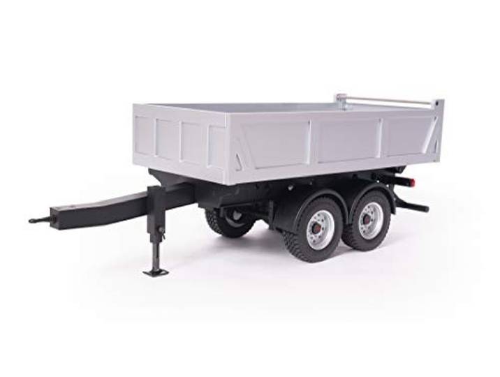 Carson 1:14 2-Achs Kipp-Zentralanhänger, RC Truck, Zubehör für Tamiya Trucks, Ersatzteile, Tuningteile, Modellbau, 500907425