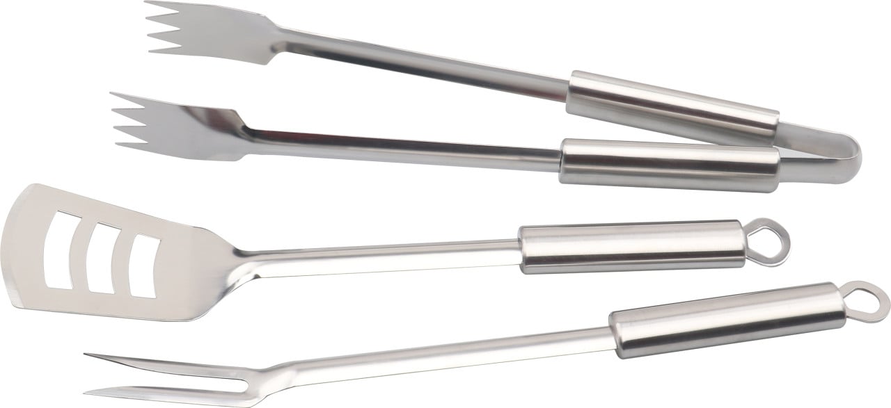 TrendLine Grillbesteck Edelstahl 3 teilig