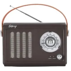 Halterrego Enceinte/Radio rétro style vintage, RMS 5W, Bluetooth, Radio FM, lect (FM, Bluetooth), Radio