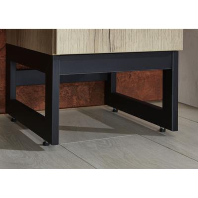 Möbelfuß OPTIFIT "Yukon", schwarz, B:30cm H:17,8cm T:33,8cm, MDF, Möbelfüße, Möbelfuß