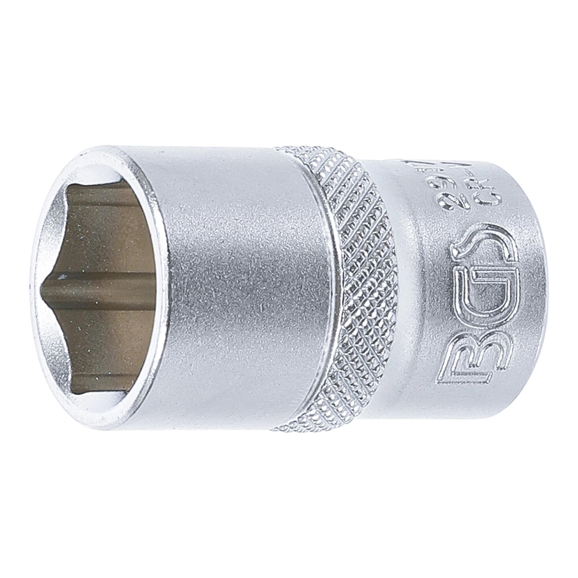 BGS Steckschlüssel-Einsatz Sechskant Antrieb Innenvierkant 12,5 mm SW 17 mm ; BGS technic (2917)