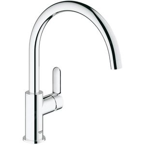 GROHE Küchenarmatur BauEdge 31367000, chrom, Hochdruck, 360° schwenkbar