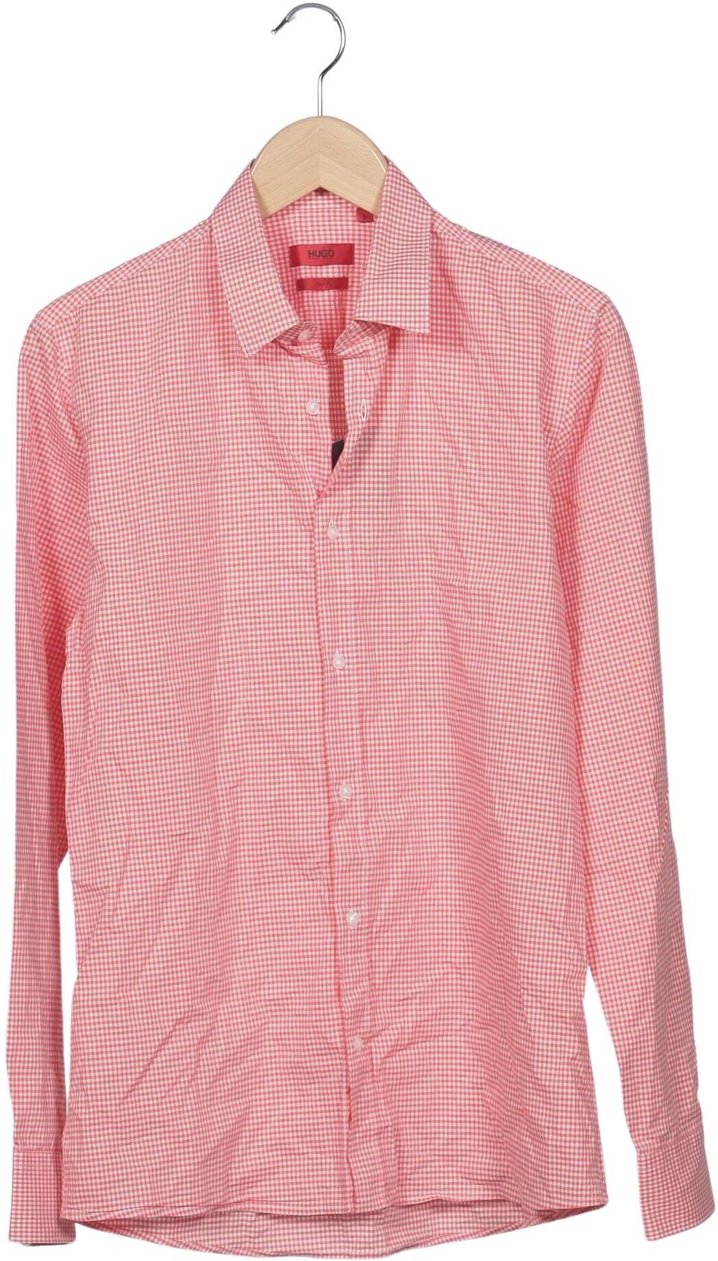 Hugo by Hugo Boss Herren Hemd, Pink, Gr. S, Baumwolle - Second Hand