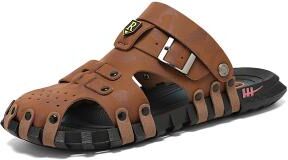 LightInthebox Men's Comfortable Slip-On Beach Sandals, Ideal for Relaxing Beach Vacations
