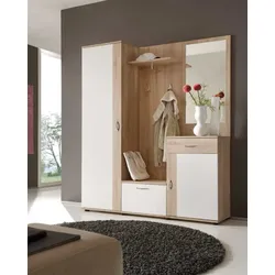 Garderobenset RICO (BHT 145x184x29 cm) - braun - BHT 145x184x29 cm
