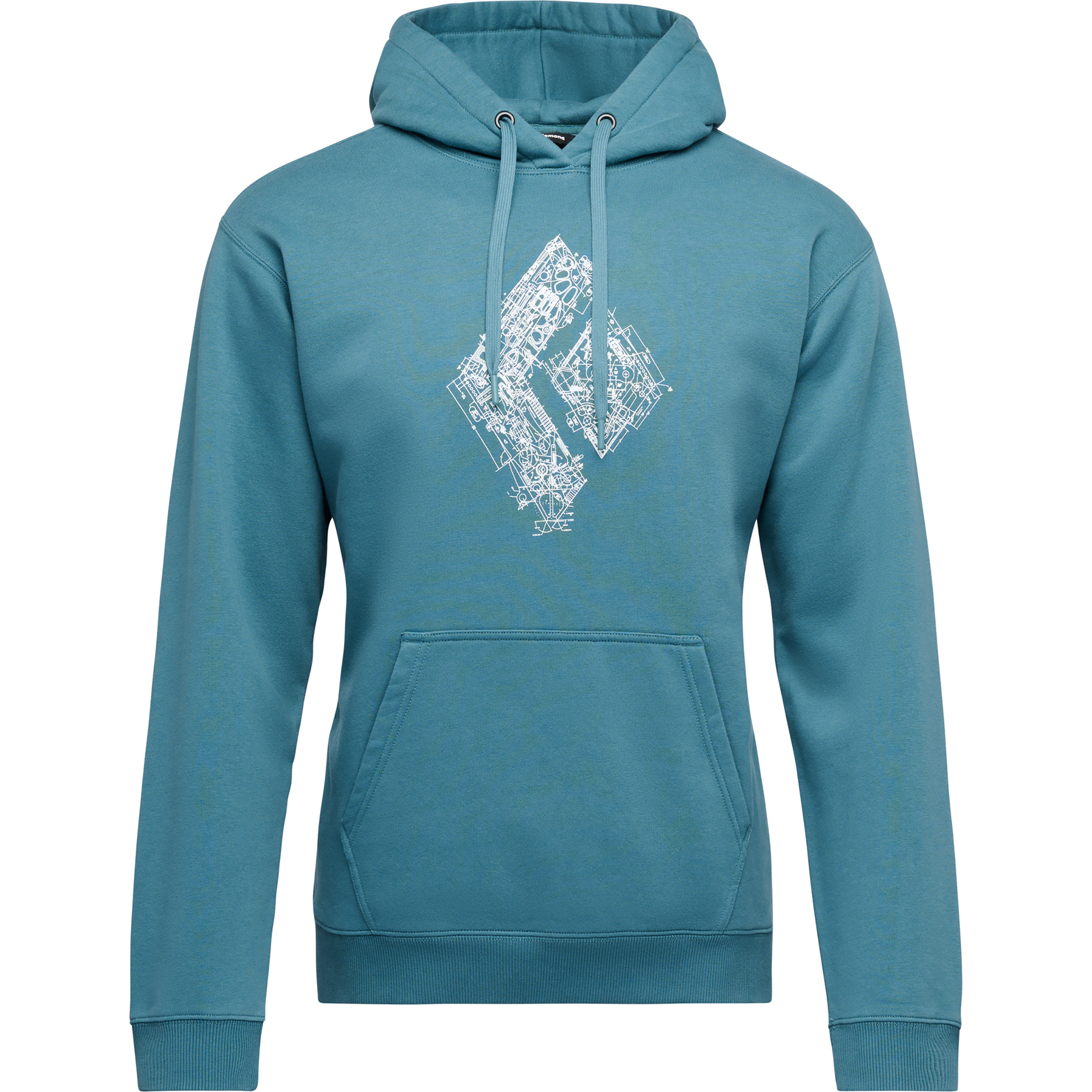 Black Diamond Engineered Diamond Po Herren Hoodies blau Größe XL Lifestyle Widerstandsfähig