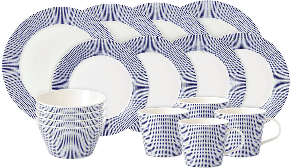 Royal Doulton, Dot - 16 Piece Dinnerware Set, Service for 4 16