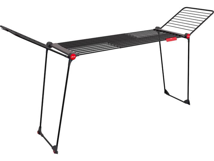 Wäscheständer VILEDA Vileda INFINITY Flex Ultimate , schwarz, vileda infinity flex ultimate, B:304cm H:124cm T:57cm, Stahl, Wäscheständer, Wäscheständer, Ausziehbar auf 304 cm - für große Wäschestücke, Topseller