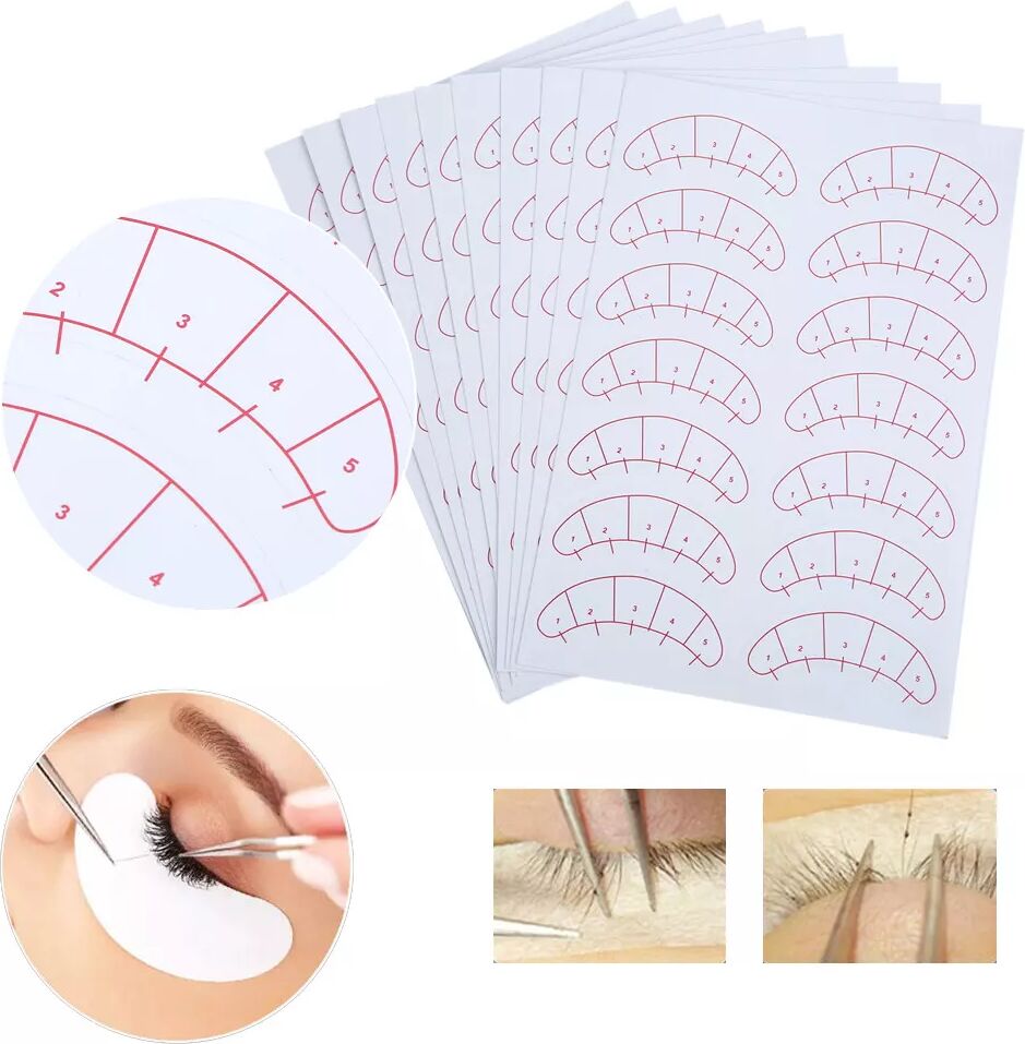 INF Coussinets sous les yeux, patchs autocollants pour extension de cils 140 pièces