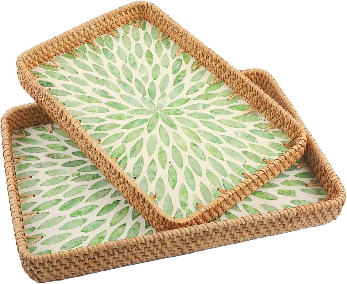 Rotan dienblad voor decoratie