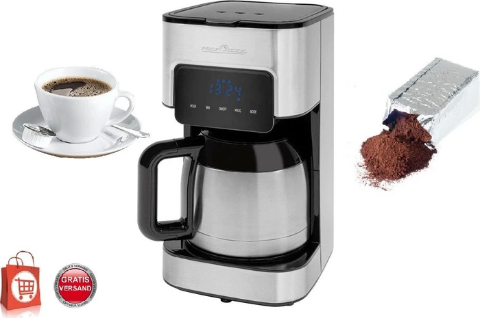 ProfiCook PC-KA 1191 Kaffeemaschine silber, 8-10 Tassen