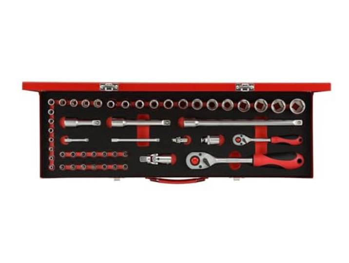 GEDORE red Dopsleutelset 1/4' + 1/2' 49-delig