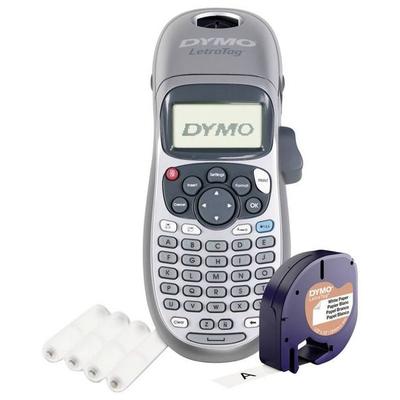 DYMO® LetraTag LT-100H, Eingabetastatur ABC silber inkl. 4 Batterien AA