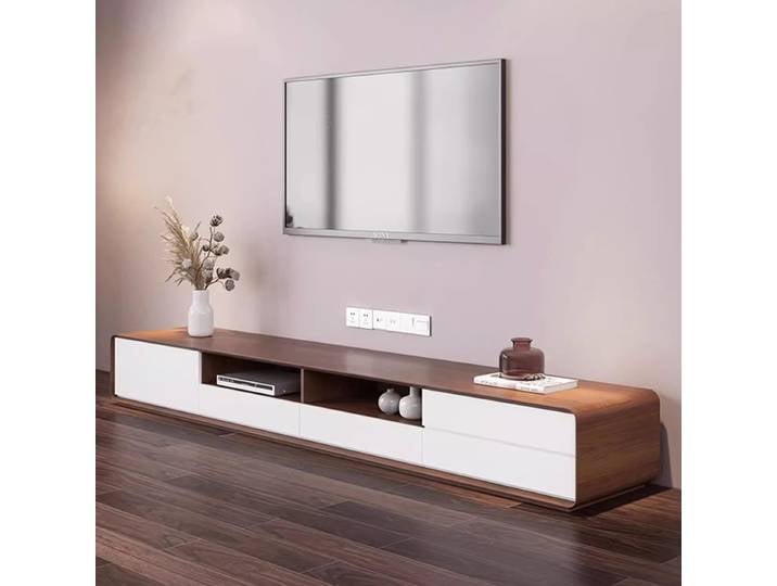 Meuble Tv minimaliste personnalisé, meuble Tv à tiroirs nordique moderne, Meuble De télévision esthétique tendance, Meubles De Salon De télévision
