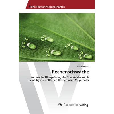 Rechenschwäche, Taschenbuch von Daniela Pattis, AV Akademikerverlag, 978-3-639-86699-5