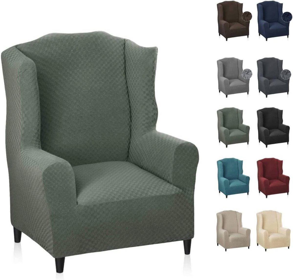 Stretch Wing Stoelhoes - Antislip Wingback Stoelbescherming voor volwassenen