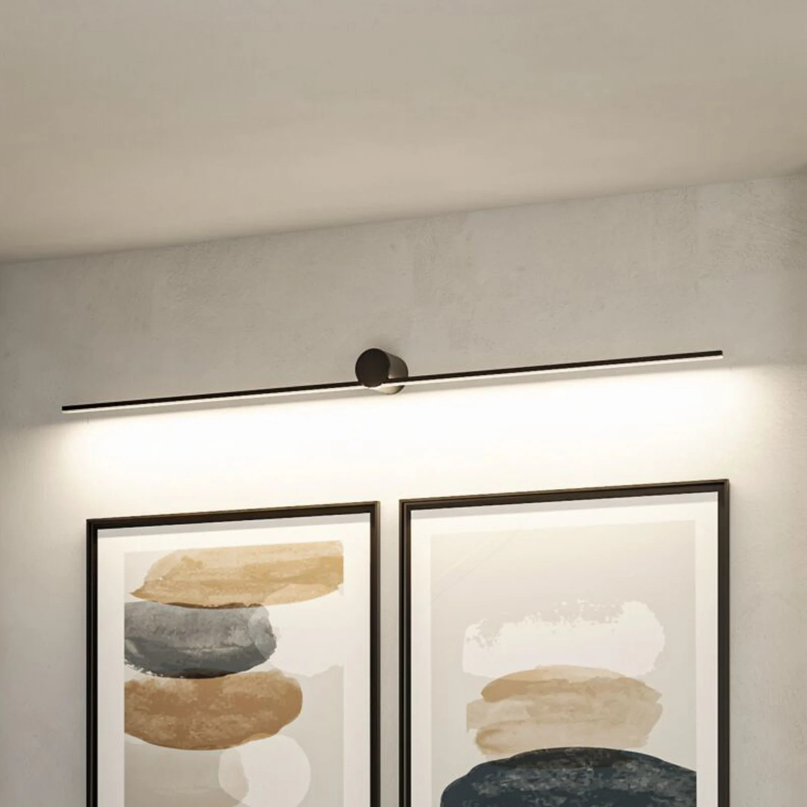 Paulmann Sava LED wandlamp voor badkamer en hal, zwart