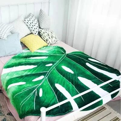 Uplift Picks Giant Gloriosum Leaf Blanket Soft Plant Throw Blanket b 130x150cm