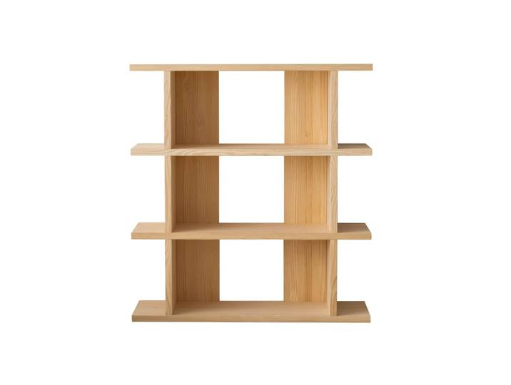 Bibliothèque en pin massif verni 1x3