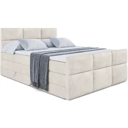 BOXSPRINGBETT OHIO-Z KING - 120x200 - H3/H4 - Creme