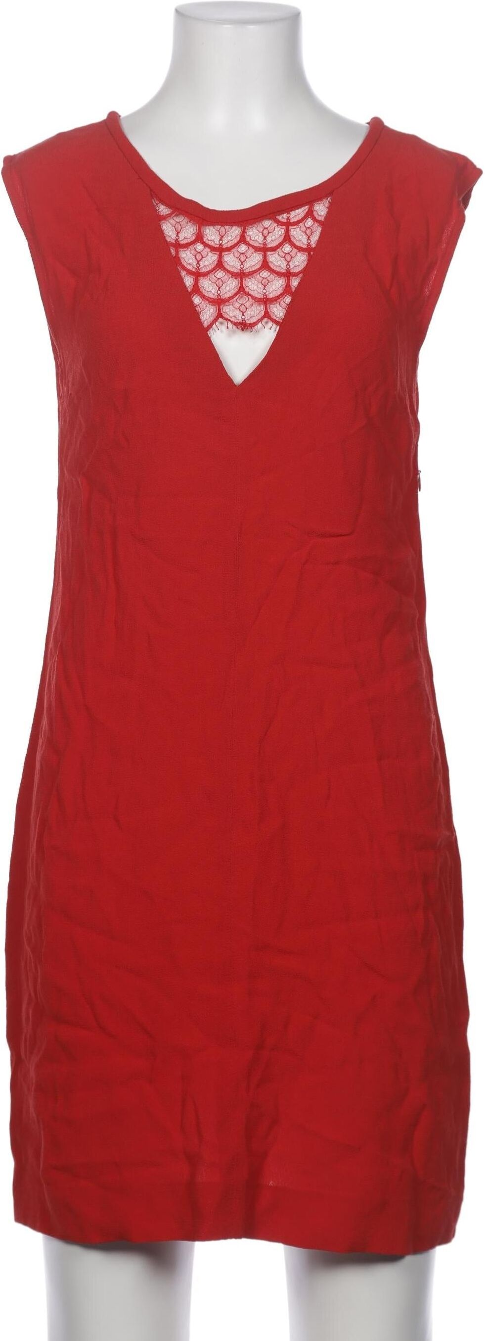 Sandro Damen Kleid, Rot, Gr. EU 38 (Sandro 2), Viskose - Second Hand