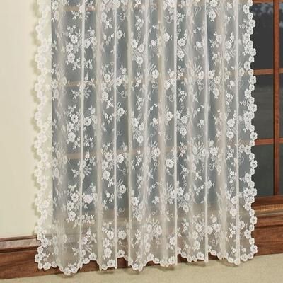 Commonwealth Home - Exclusives Petite Fleur Tailored Panel, 56 x 63, Ivory
