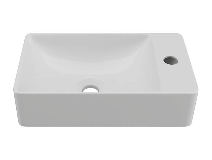 Vasque suspendue céramique blanc