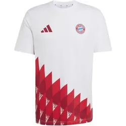 ADIDAS Herren Fanshirt FC Bayern München Anthem Grafik, Größe L in Weiß Weiß