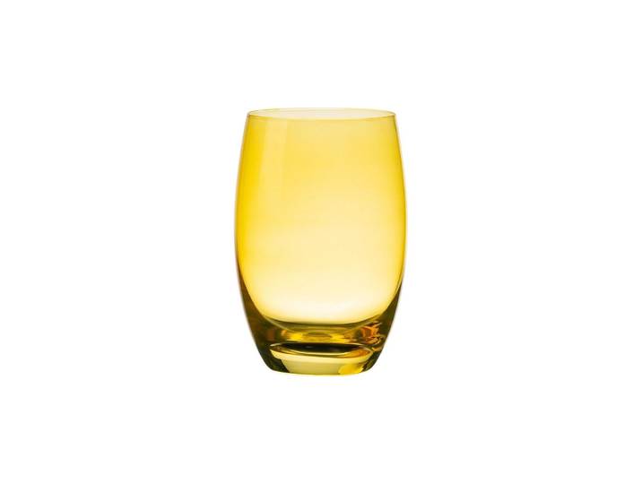 Gläser-Set Lunasol Optima Color Tumbler 460 ml Barrel , gelb, H:12,2cm, Trinkgefässe, Gläser-Set