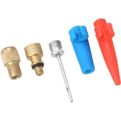 Ventiladapter 5-teiliges Pumpen-Adapter-Set - zum Aufblasen von Schwimmhilfen, Booten, Planschbecken & Bällen - kompatibel mit Dunlop-, Sclaverand- & Autoventil