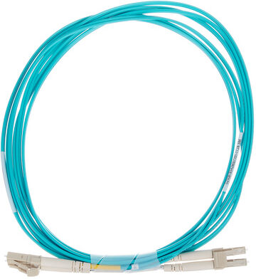 pro snake LWL cable OM4 3m LC Duplex Turquoise