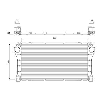 VALEO Ladeluftkühler 818387 für TOYOTA
