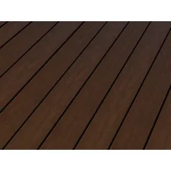 20x145 mm Kovalex® WPC-Massivdiele, Struktur/fein, kastanie, mattiert, Vollprofil Längen:1,00 bis 6,00m