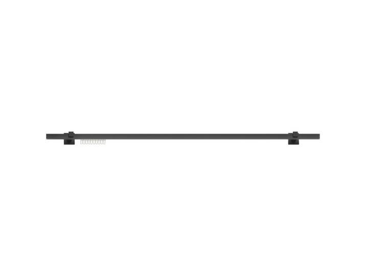 Homeware Vorhangstangenset, Schwarz, Metall, 240 cm, Heimtextilien, Vorhänge, Vorhangstangen & Schienen