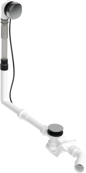 Duravit Quadroval Ab-/Überlaufgarnitur 792216000001000 d= 5,2cm, Bowdenzuglänge 70cm, chrom