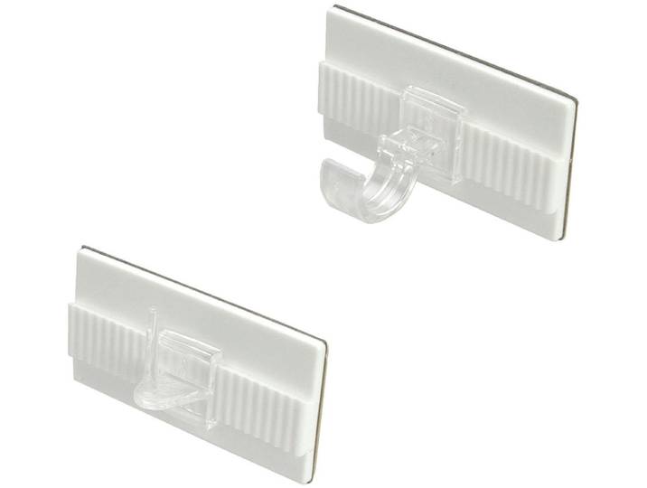Träger LIEDECO, weiss (weiß), Gardinenstangenhalterungen, Träger, für Vitrage/Scheibenstange